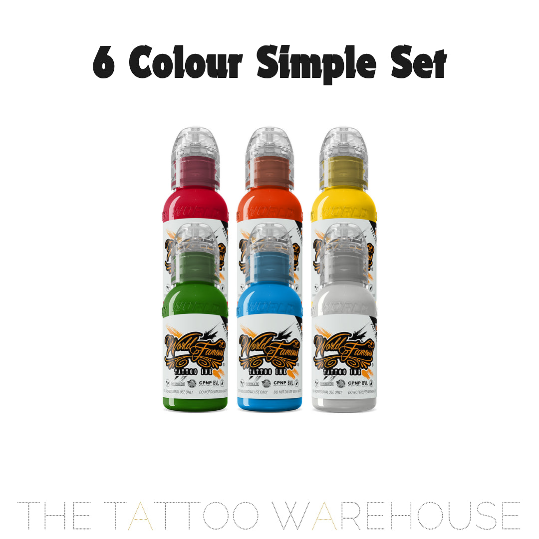 6 Colour Simple Set